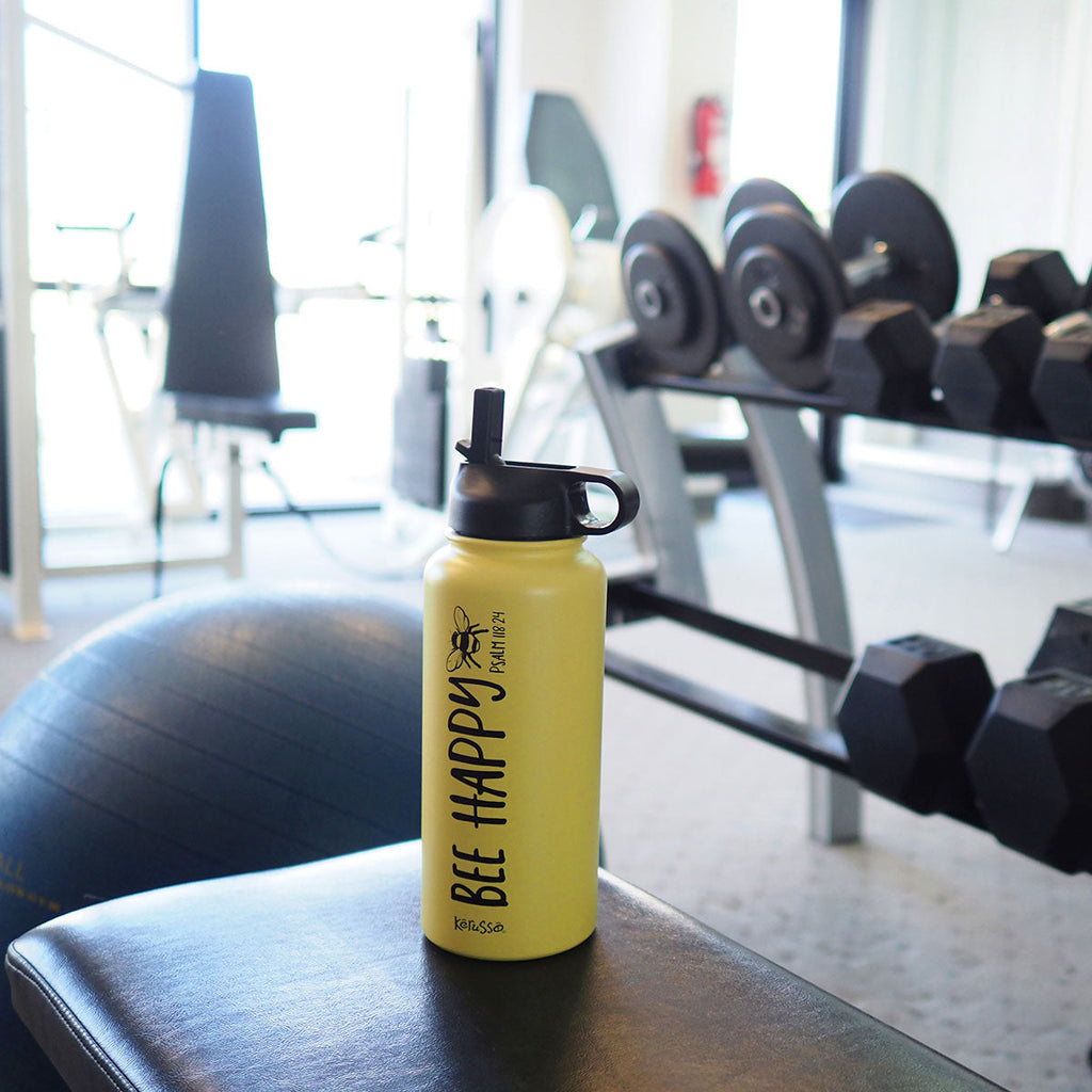 Kerusso 32 oz Stainless Steel Bottle Bee Happy T-Shirts, Hoodie, Sweatshirt | CiraTrend.com (Image 3)