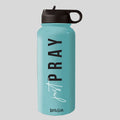Kerusso 32 oz Stainless Steel Bottle Just Pray T-Shirts, Hoodie, Sweatshirt | CiraTrend.com (Image 1)