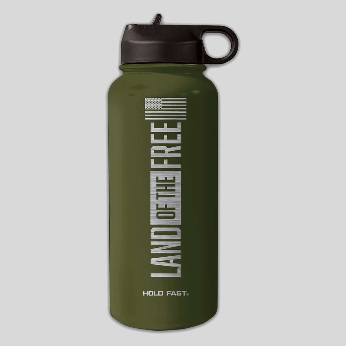 HOLD FAST 32 oz Stainless Steel Bottle Land Of The Free T-Shirts, Hoodie, Sweatshirt | CiraTrend.com (Image 1)