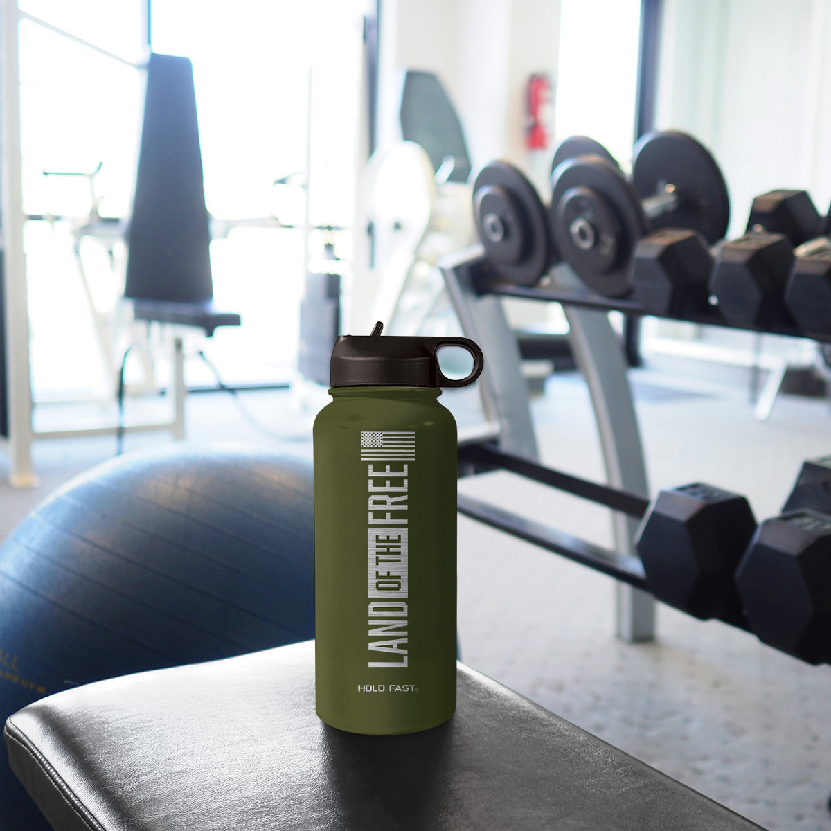 HOLD FAST 32 oz Stainless Steel Bottle Land Of The Free T-Shirts, Hoodie, Sweatshirt | CiraTrend.com (Image 3)