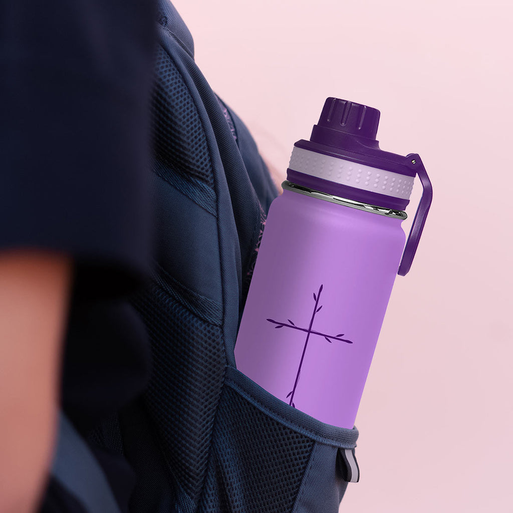 Kerusso 24 oz Stainless Steel Bottle Vine Cross T-Shirts, Hoodie, Sweatshirt | CiraTrend.com (Image 3)