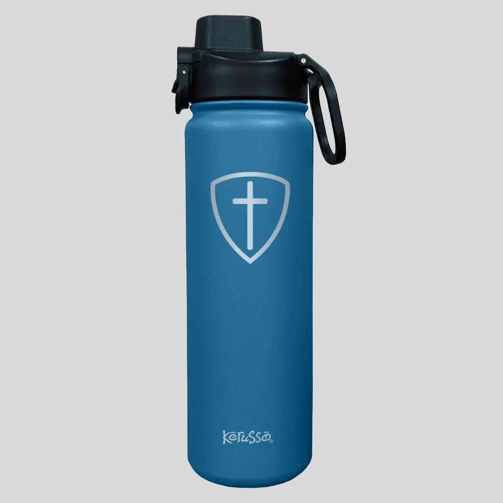 Kerusso 24 oz Stainless Steel Bottle Cross Shield T-Shirts, Hoodie, Sweatshirt | CiraTrend.com (Image 1)