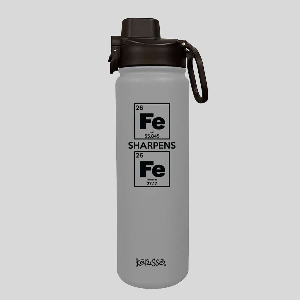 Kerusso 24 oz Stainless Steel Bottle Iron Sharpens Iron T-Shirts, Hoodie, Sweatshirt | CiraTrend.com (Image 1)