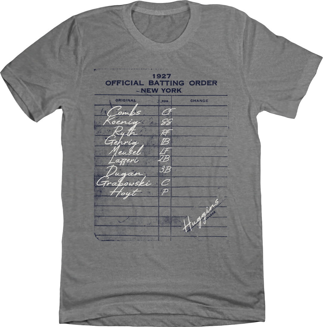 1927 New York Murderer's Row Batting Lineup Tee Hoodie, Sweatshirt | CiraTrend.com