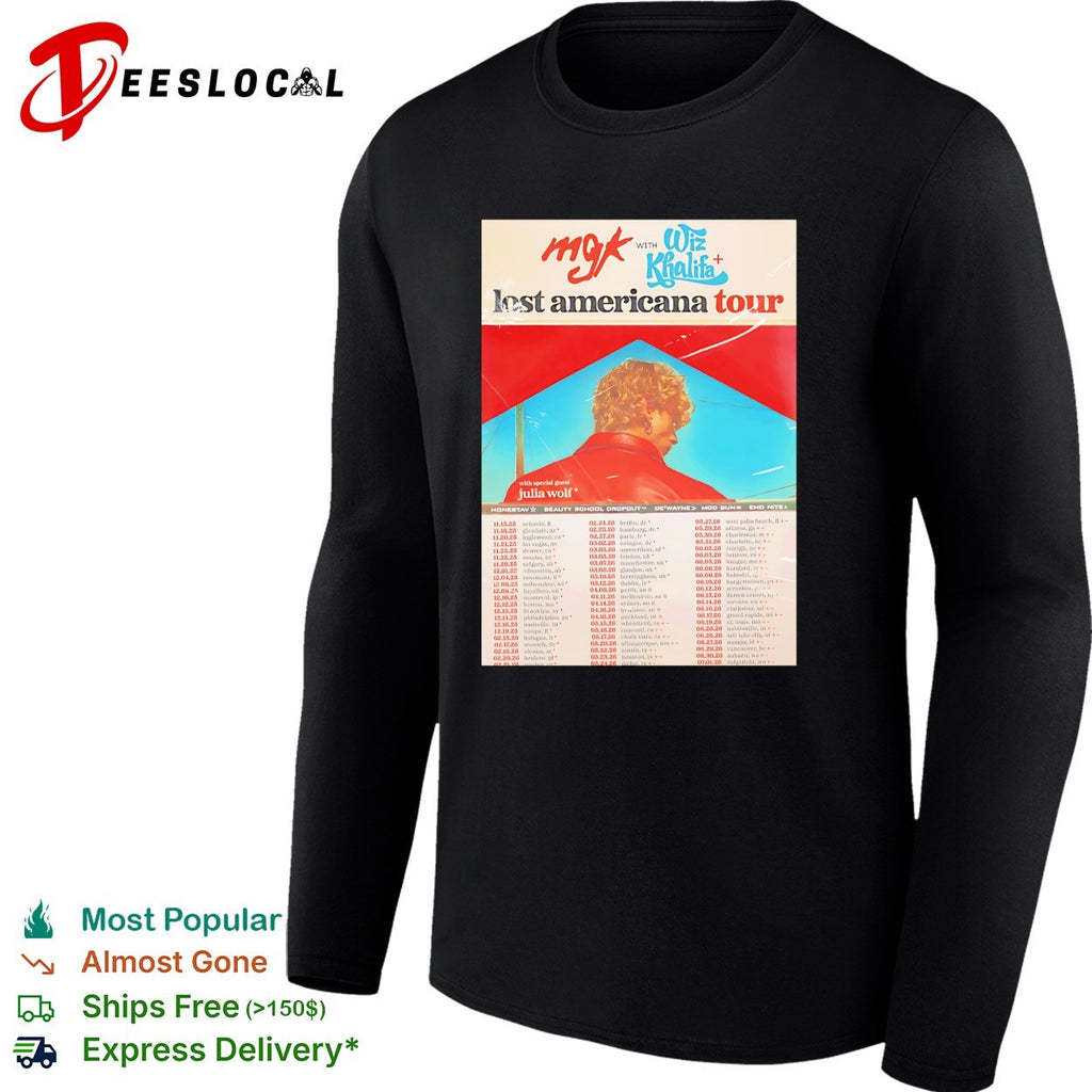 Machine Gun Kelly Wiz Khalifa Lest Americana tour shirt