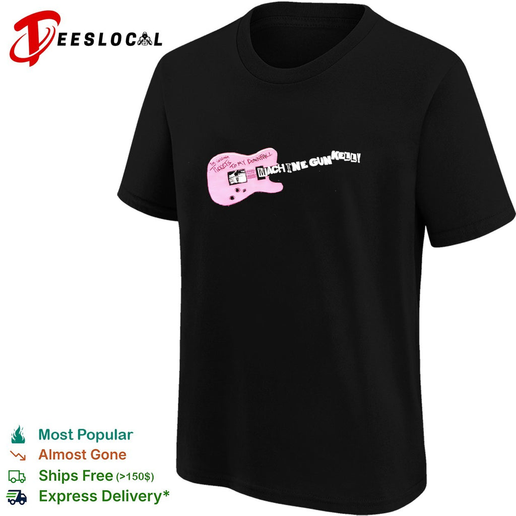 Machine Gun Kelly pink guitar tickets to my downfall shirt