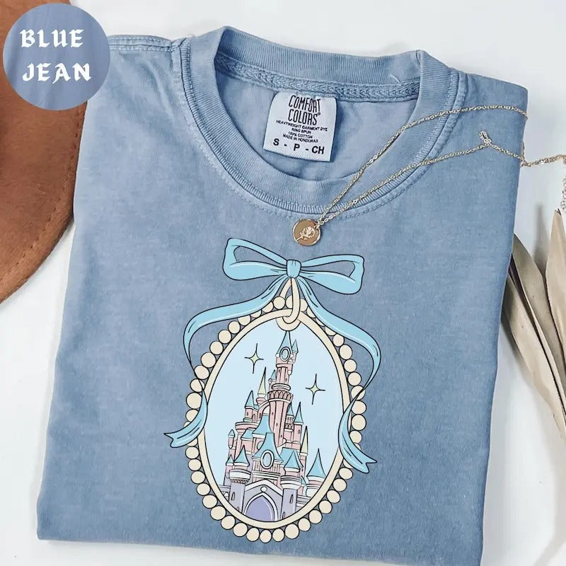 Magical Castle with Blue Coquette Shirt, Magic Kingdom Sweatshirt, Girl Trip,  Family shirt, Hoodie | CiraTrend.com