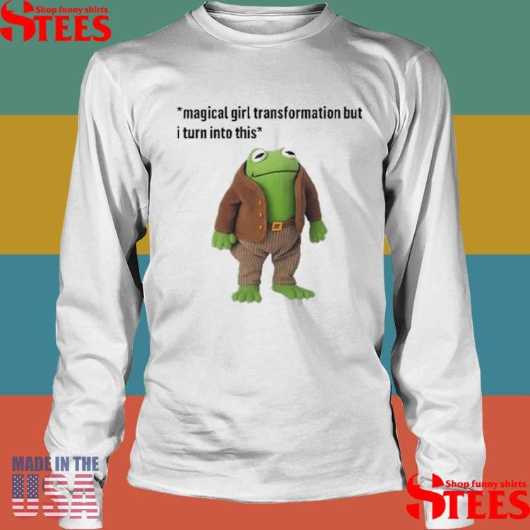Magical Girl Transformation But I Turn Into This Frog And Toad Meme T-shirt