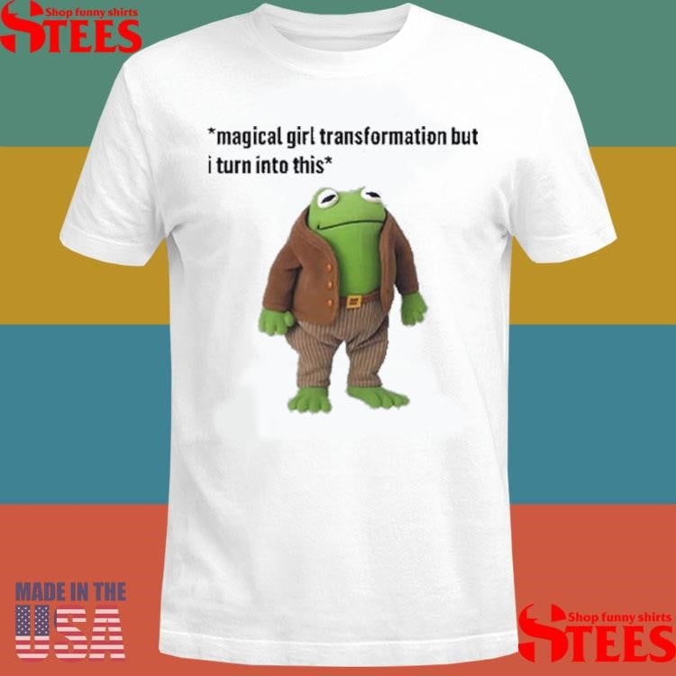 Magical Girl Transformation But I Turn Into This Frog And Toad Meme T-shirt