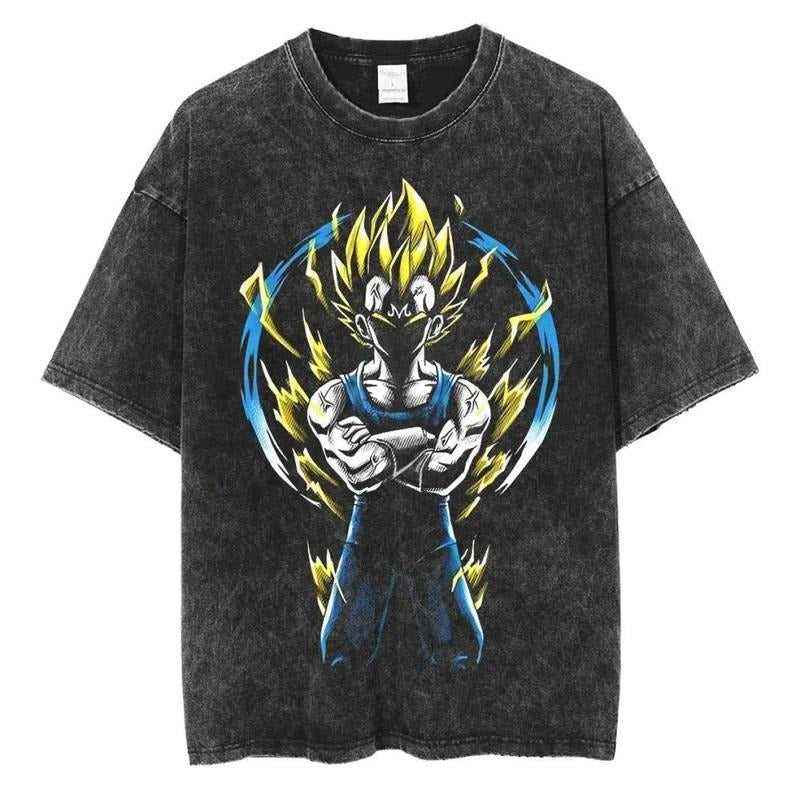 Majin Prince Vintage Oversized Mineral Wash T-Shirt, Gift For Him, Gift For Her, Simple Style Hoodie, Sweatshirt