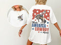 Make America Cowboy Again Shirt, Bucking Bronco, July 4th Tee, America Shirt, Patriotic Shirt, Cowboy Shirt, Western...