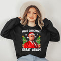 Make Christmas Great Again Funny Santa Trump 2024 Men Xmas Sweatshirt T-Shirts, Hoodie | CiraTrend.com