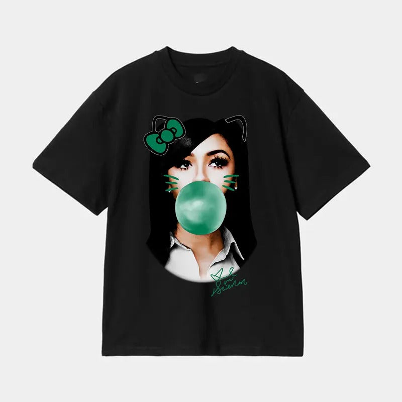 Make a Statement with Mariah Green Kitty Bubble Gum Big Face Rap Tee Shirt Hoodie, Sweatshirt | CiraTrend.com