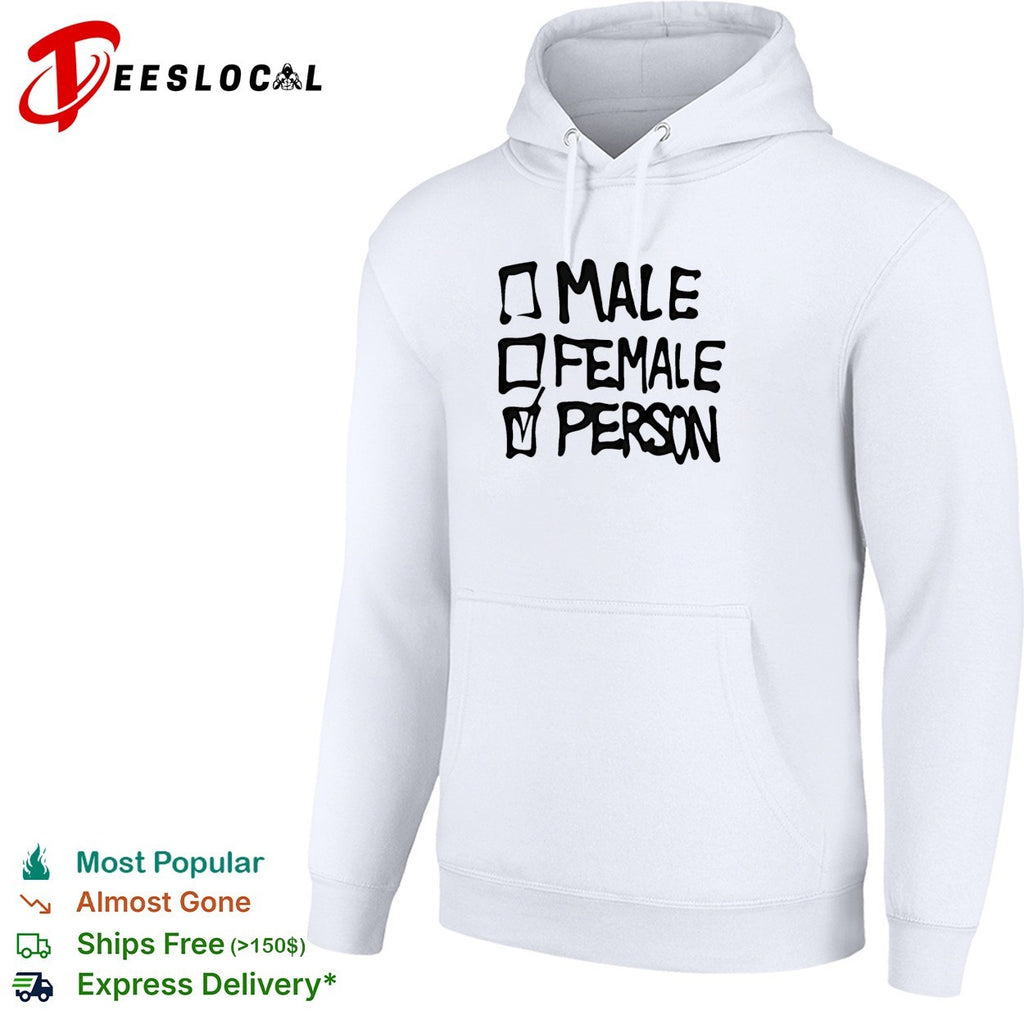 Male female person checklist shirt