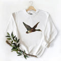 Mallard Duck Graphic Vintage T-Shirts Duck Hunting Retro Unisex Sweatshirt Born To Hunt , Hunting Season, Cotton Hoodie