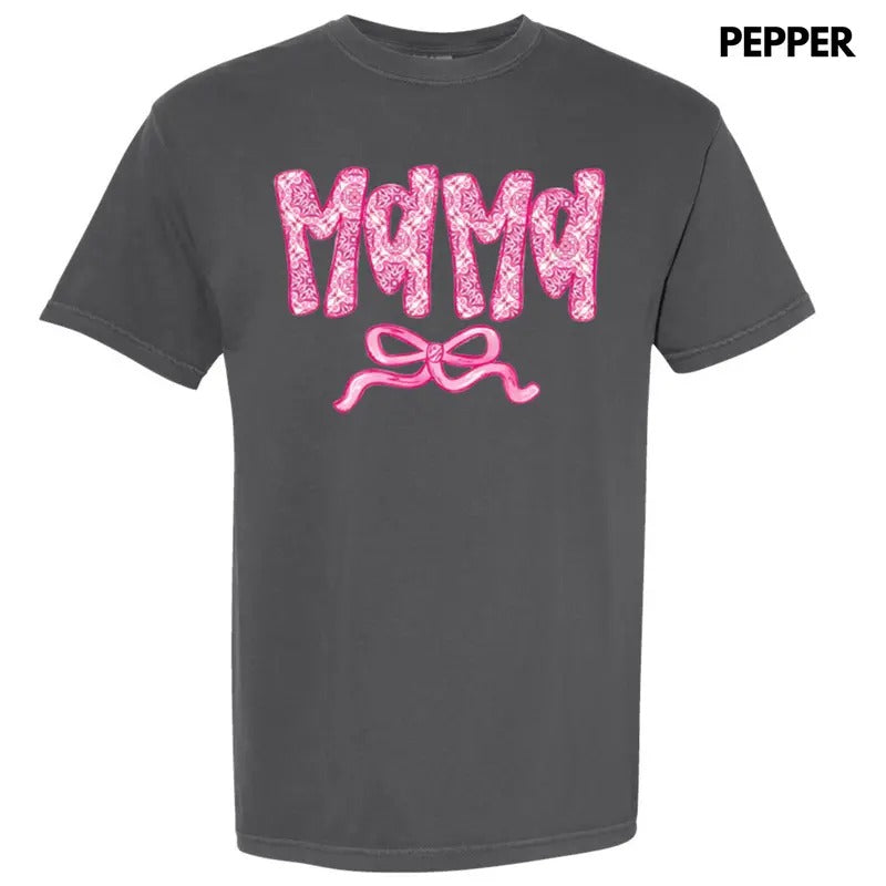Mama Patterned Coquette Comfort Colors T-Shirt Hoodie, Sweatshirt | CiraTrend.com