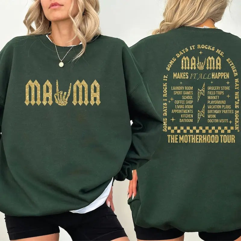 Mama Rock Tour Some Days I Rock Motherhood World Tour T-Shirts, Hoodie, Sweatshirt