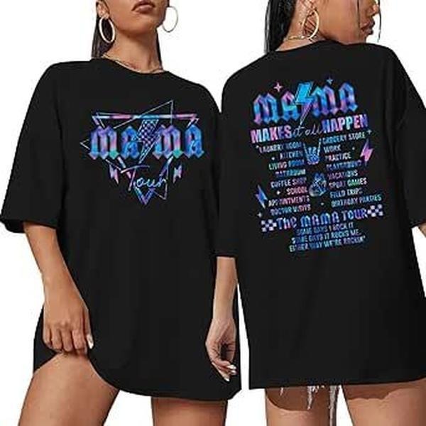 Mama Shirts Women Mama Tour Shirts Mom Life T-Shirt Hoodie, Sweatshirt | CiraTrend.com