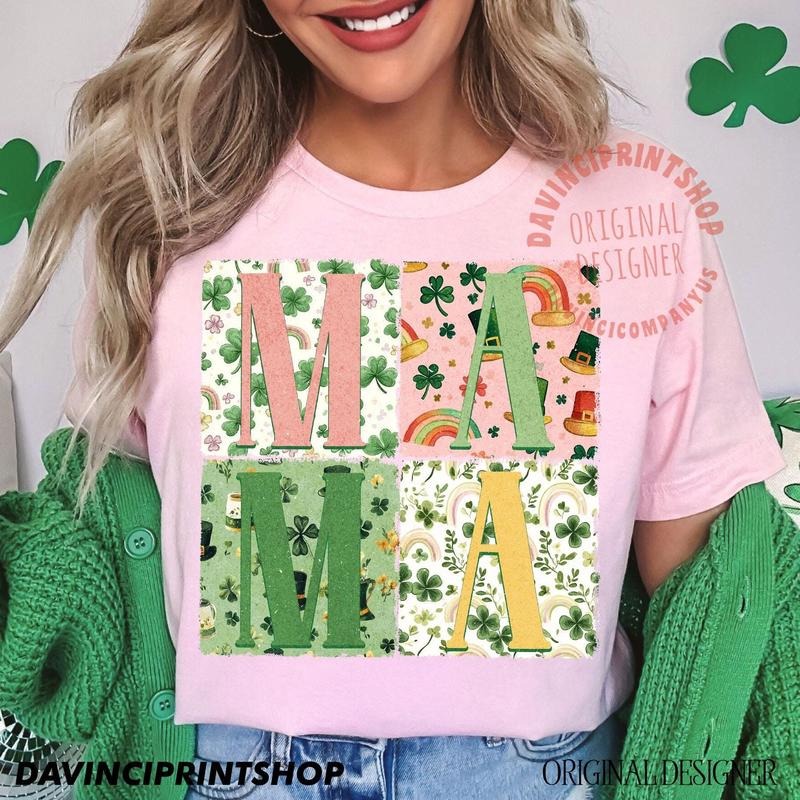 Mama St Patricks Retro St Patricks St Patricks Day Mama Lucky Mama St Patricks Shamrock Retro Mama T-Shirts, Hoodie,...