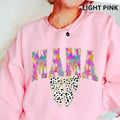Mama Sweatshirt, Brush Stroke Mama #1 Winter Graphic Sweatshirt Casual Cotton Polyester Oversized sweatshirt - Comfort...