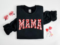 Mama Sweatshirt, Mama Heart Valentines Day Shirt, Mama Valentine Shirt, Mama, Red Heart Love Sweater, Cute Valentines...