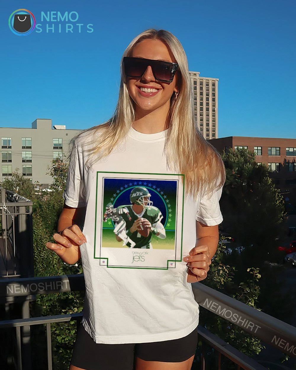 Manhattan Green New York Jets NFL player legend shirt