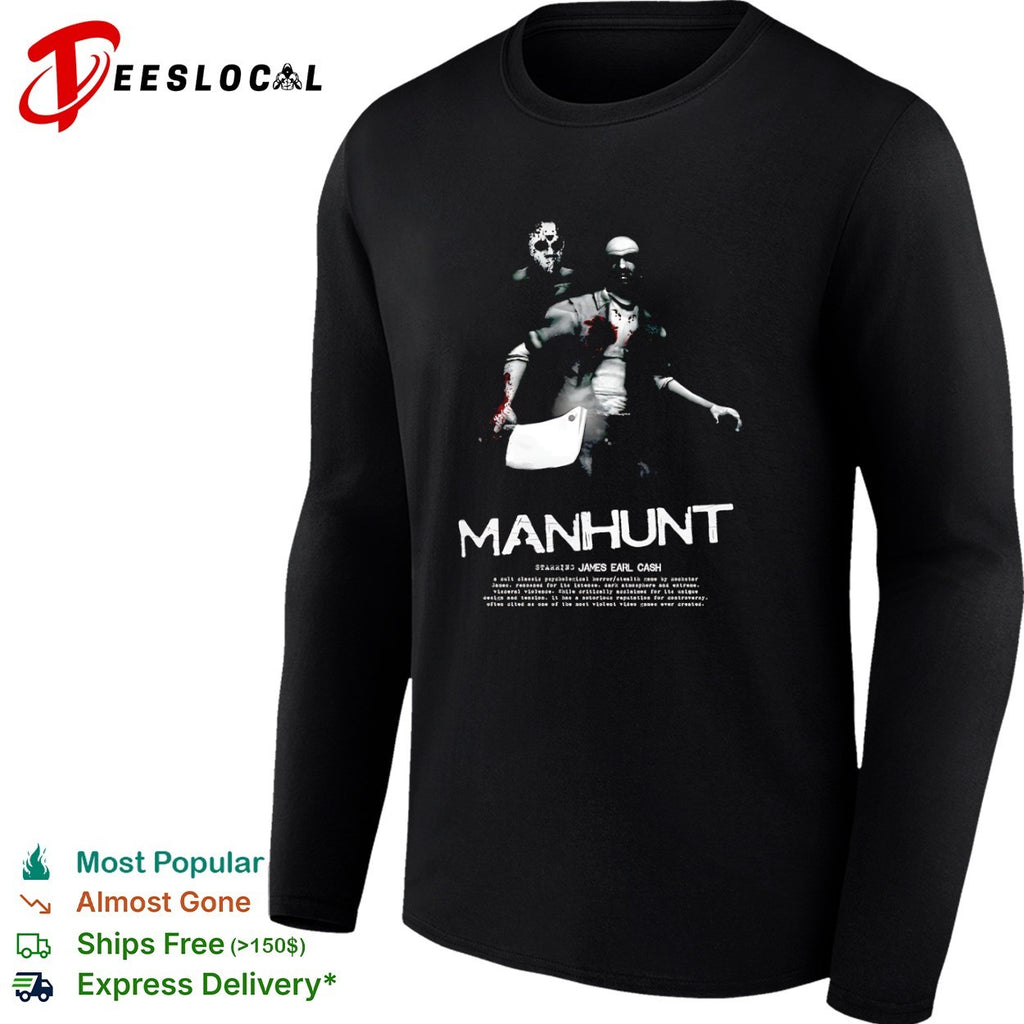 Manhunt James Earl Cash Rockstar Games cult classic psychological horror stealth shirt