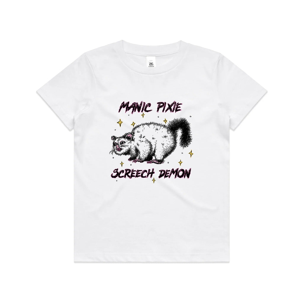 Manic Pixie Screech Demon Kids Tee Hoodie, Sweatshirt | CiraTrend.com (Image 5)