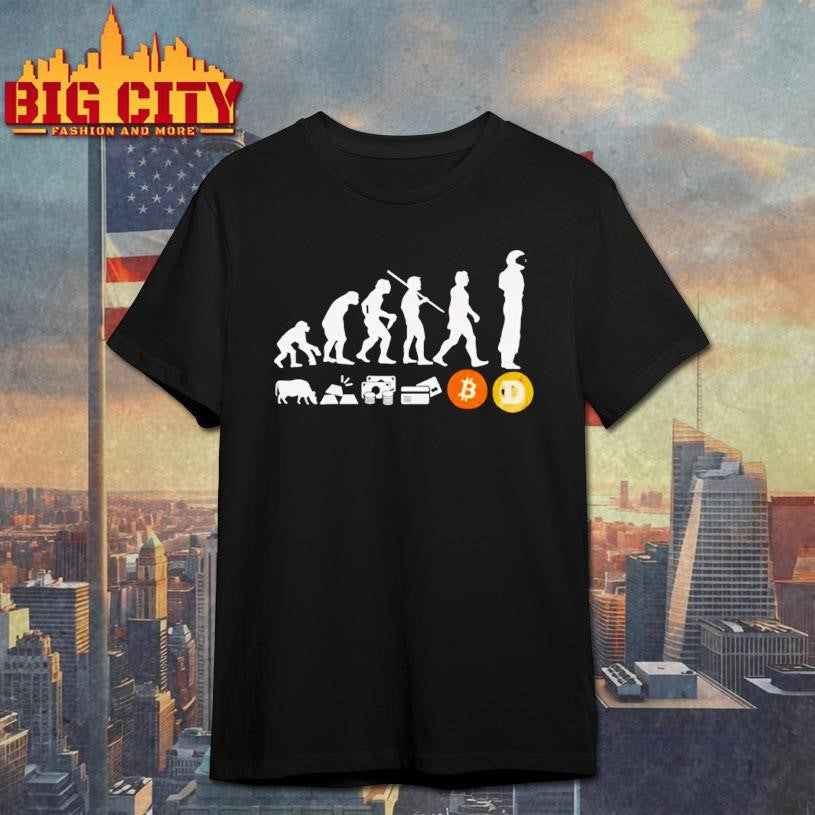 March of Progress evolution of money and payment methods shirt