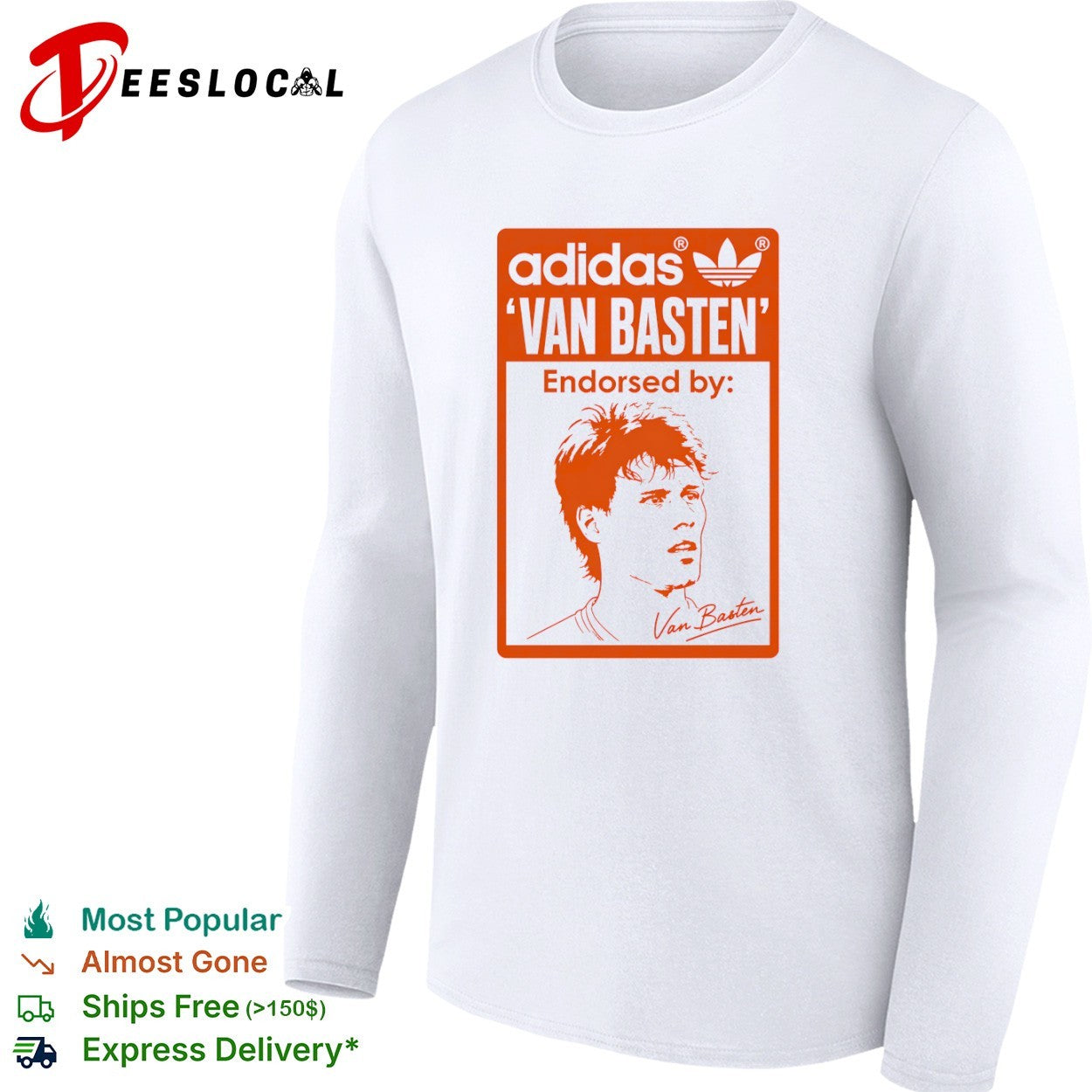 Marco van Basten Van Basten Endorsed by Netherlands Soccer Icon shirt