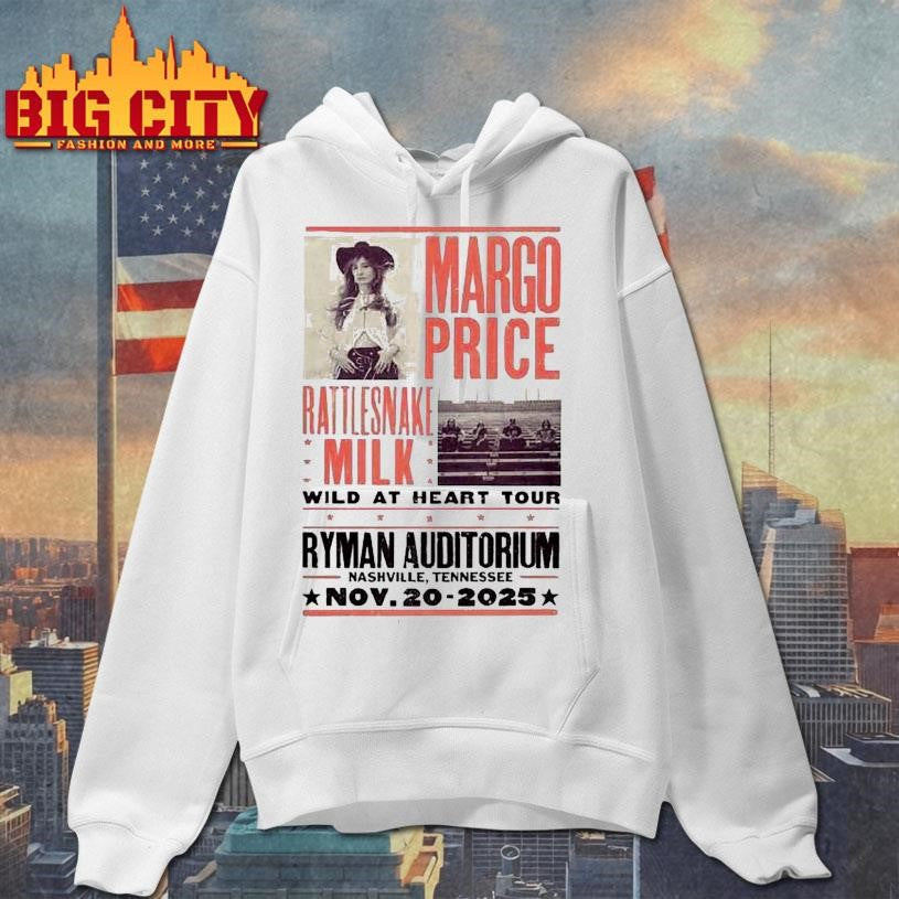 Margo Price Wild At Heart Tour Nov 20 2025 Nashville, Tn Concert Shirt