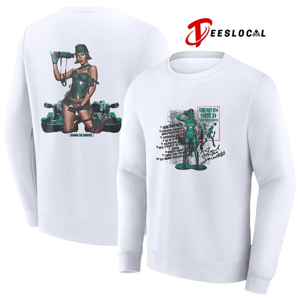 Mariah the Scientist hearts sold separately tracklist shirt