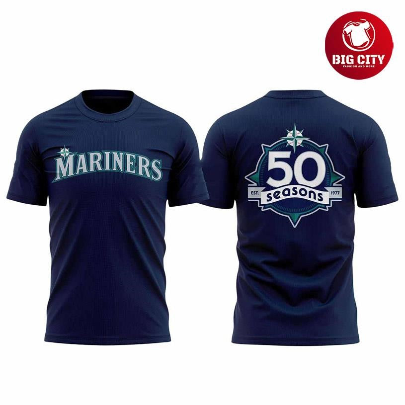Mariners 50 Seasons 2025 Two Sided Shirt