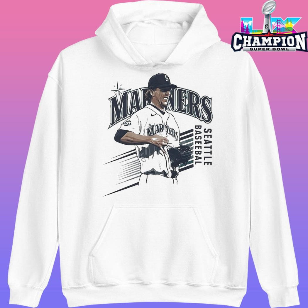 Mariners Logan Gilbert Pitcher Catches Ball In Shirt