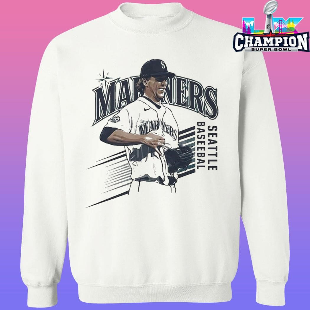Mariners Logan Gilbert Pitcher Catches Ball In Shirt
