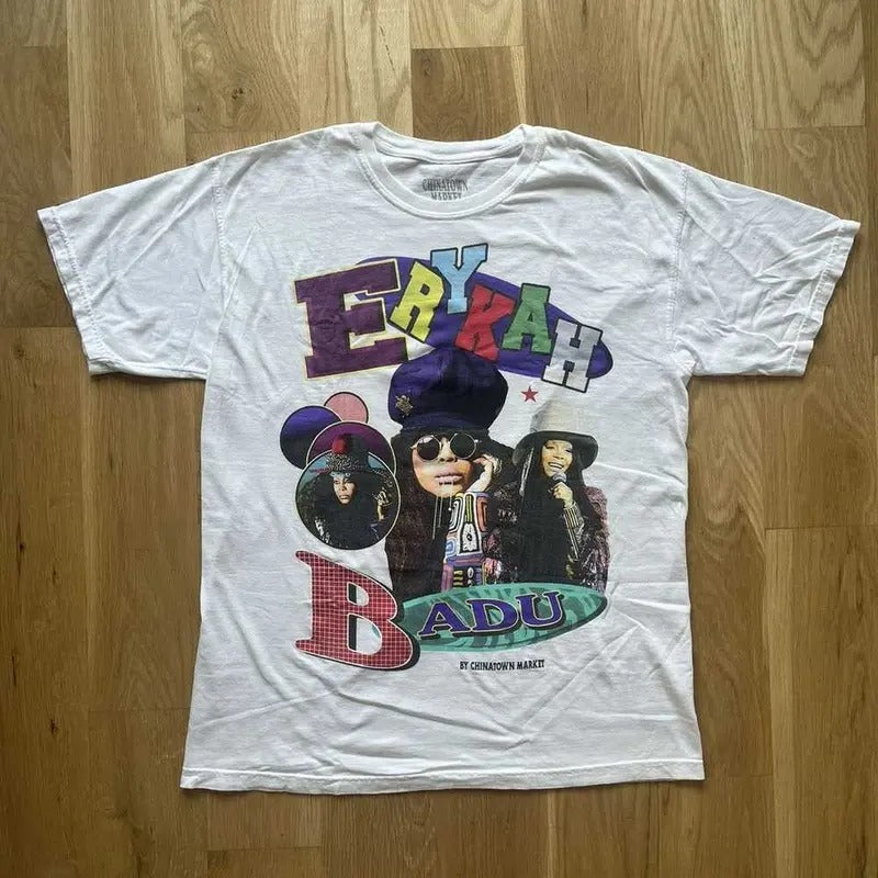 Market Chinatown Market Erykah Badu Band T-Shirt Cotton Menswear Hoodie, Sweatshirt | CiraTrend.com