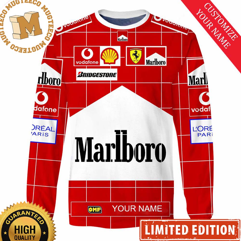 Marlboro Scuderia Ferrari Branded Ugly Christmas Sweater