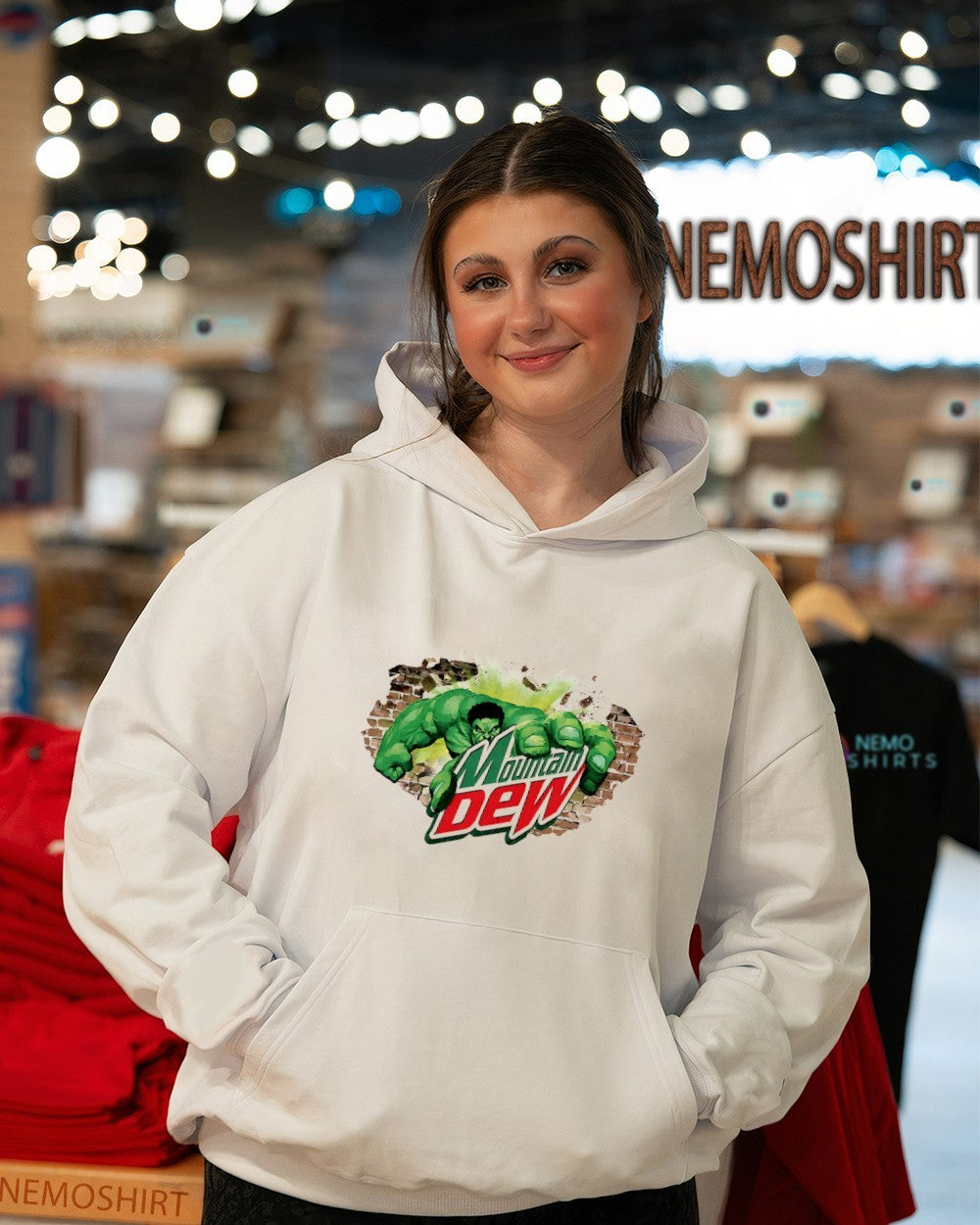 Marvel’s the Hulk Mountain Dew shirt