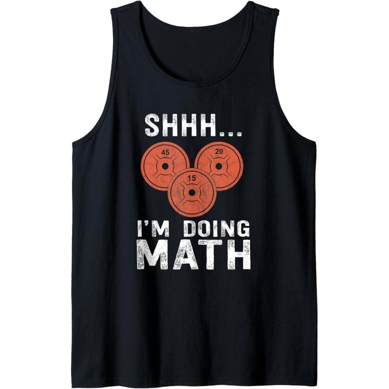 Math Lover Gym Weightlifting Funny Quote Workout Exercise Tank Top Made in USA T-Shirts, Hoodie, Sweatshirt | CiraTrend.com