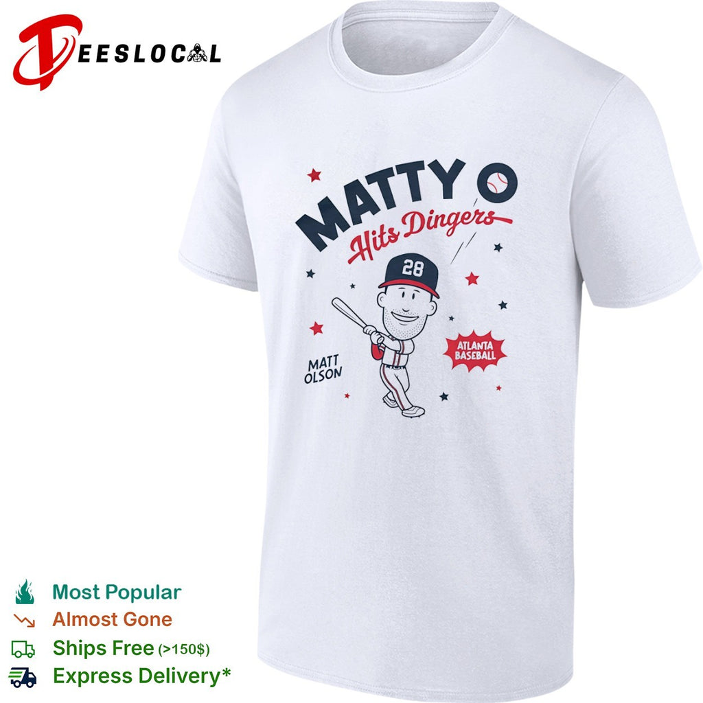 Matt Olson Atlanta Braves Baseball Matty O Hits Dingers MLB Player shirt
