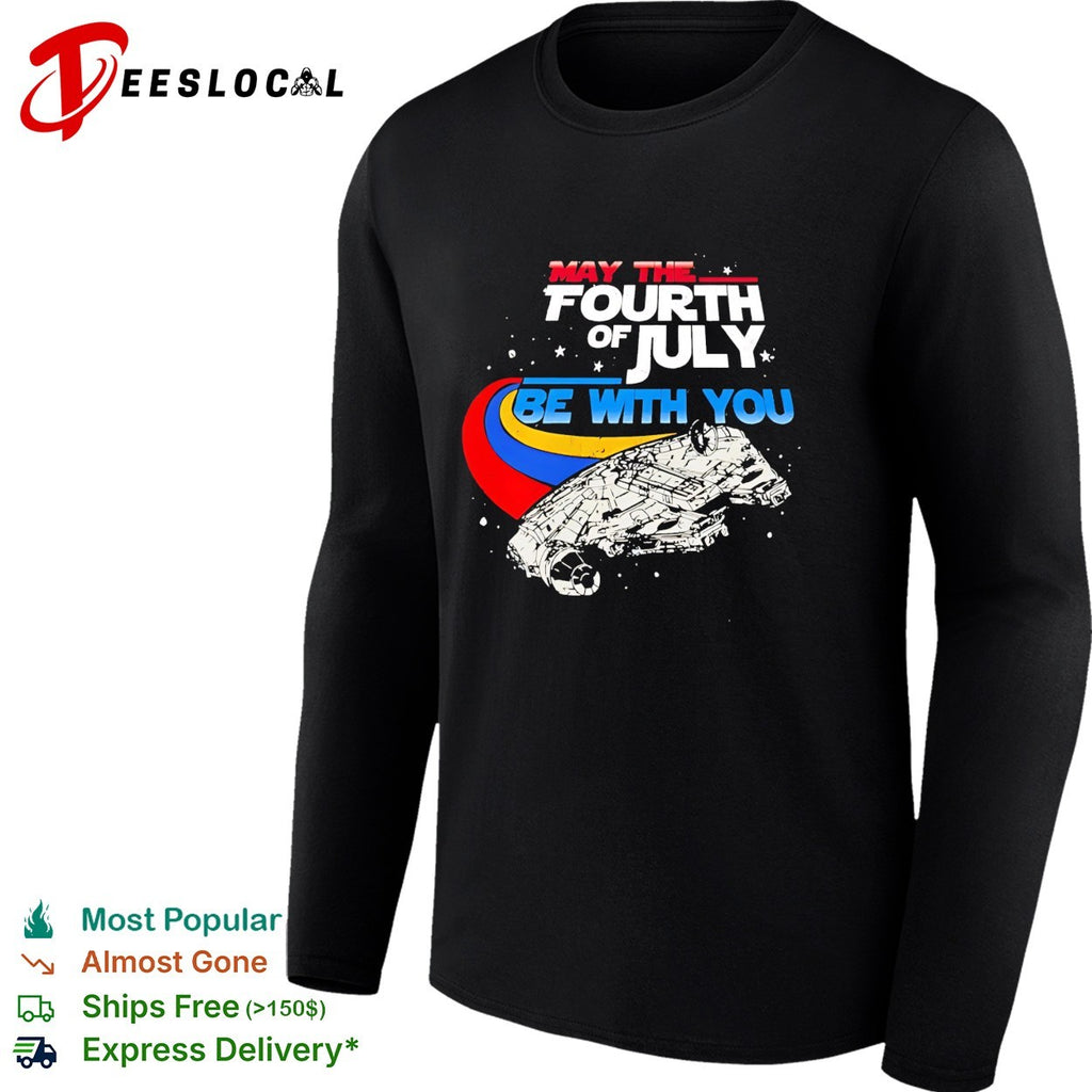 May the fourth of July be with you Millennium Falcon shirt