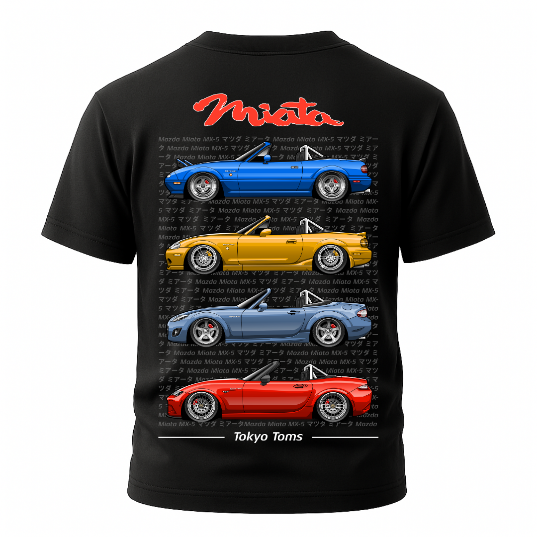 Mazda Miata Generations T-Shirt Hoodie, Sweatshirt | CiraTrend.com