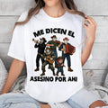Me Dicen El Asesino Por Ahi Halloween Shirt, Scary Movie Characters Shirt, Funny Killer Breakfast Shirt, Spooky Crunch...