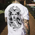 Medusa portrait short sleeves men T-shirt designer - Naughty Clothes Men Hoodie, Sweatshirt | CiraTrend.com