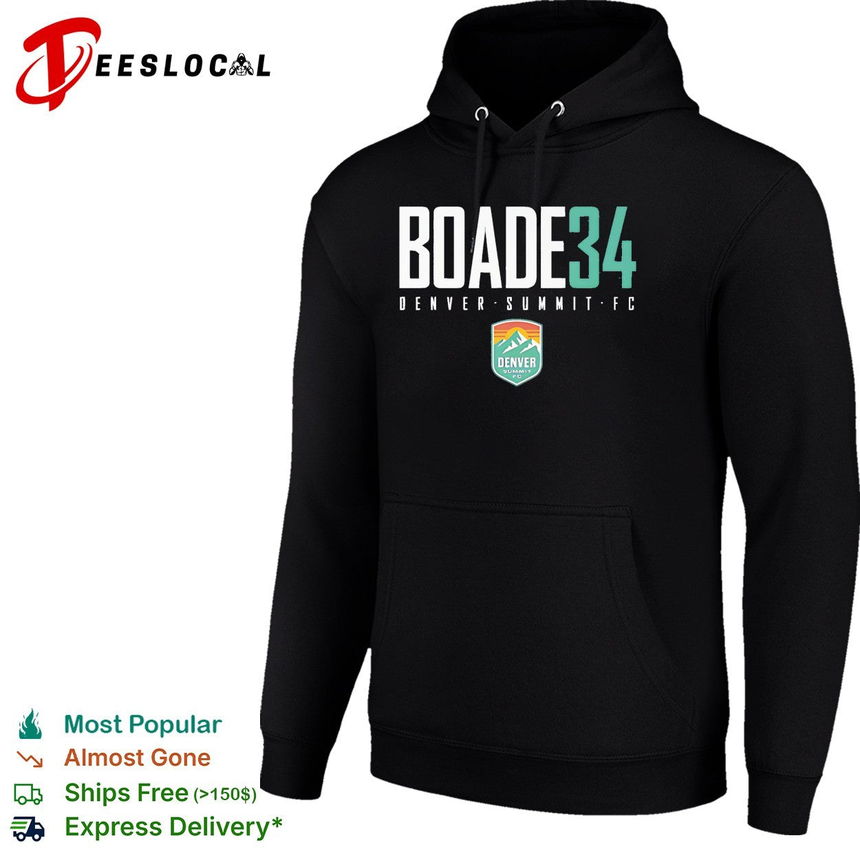 Meg Boade 34 Denver Summit FC professional women’s soccer team shirt