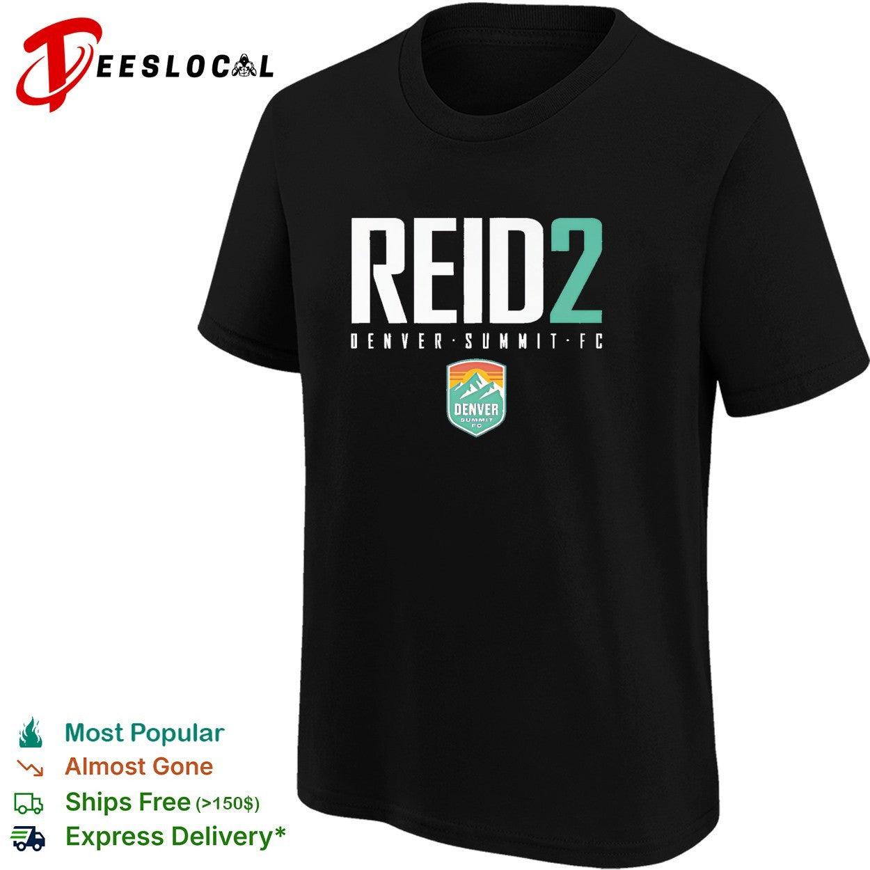 Megan Reid 2 Denver Summit FC professional women’s soccer team shirt