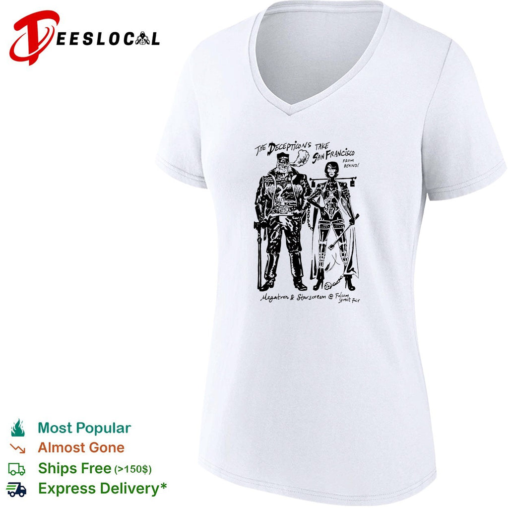 Megatron and Starscream Transformers the Decepticons take San Francisco shirt