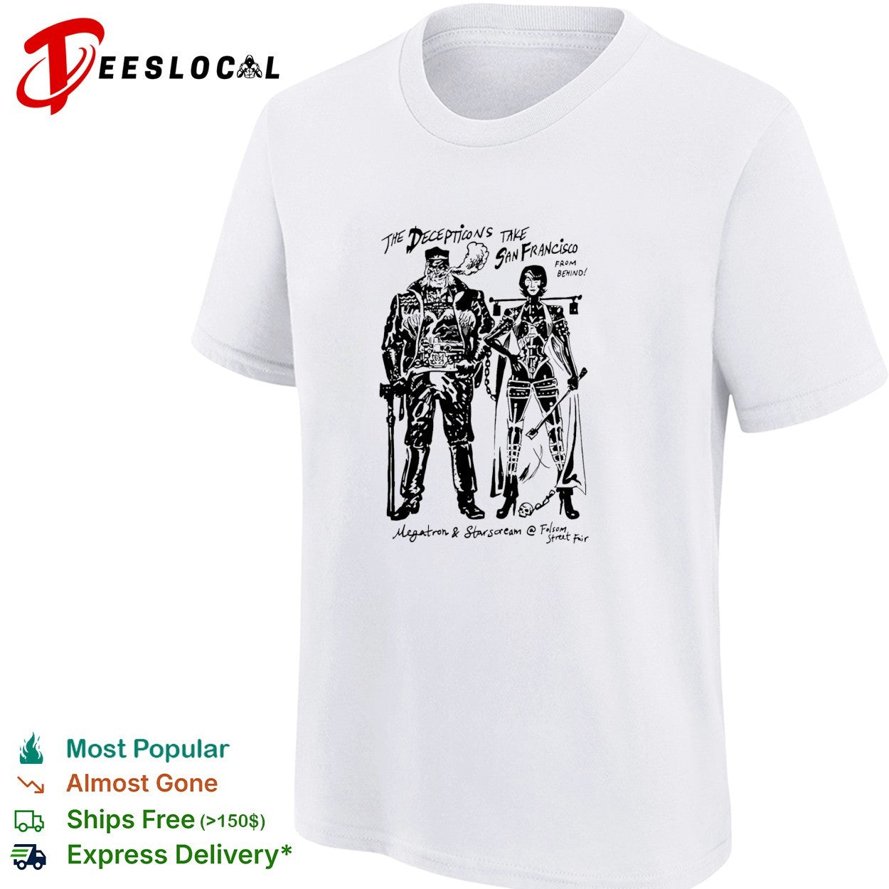 Megatron and Starscream Transformers the Decepticons take San Francisco shirt