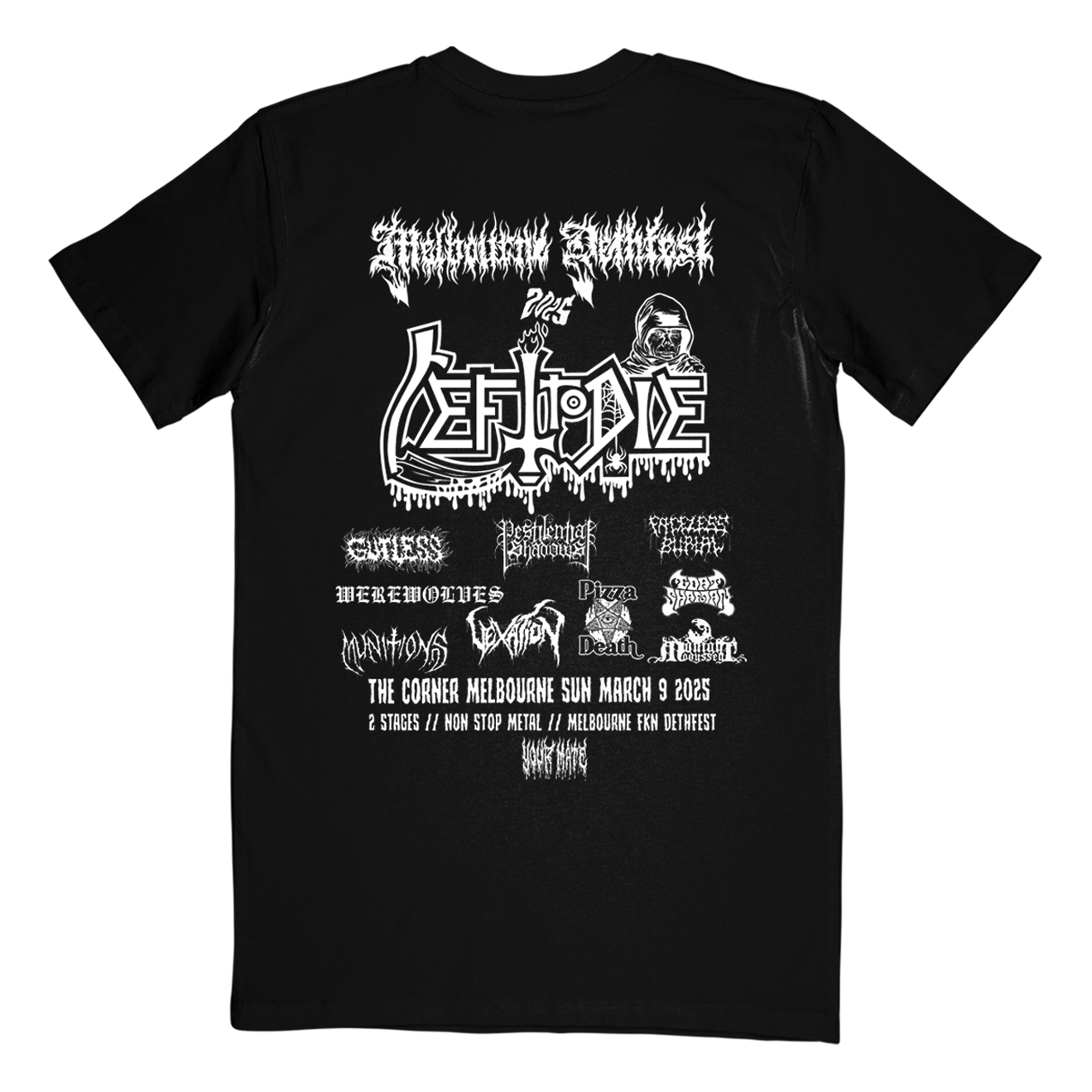 "Melbourne Dethfest" T-Shirts, Hoodie, Sweatshirt