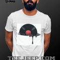 Melting Vinyl Record LP Minimalist Music Enthusiast Shirt